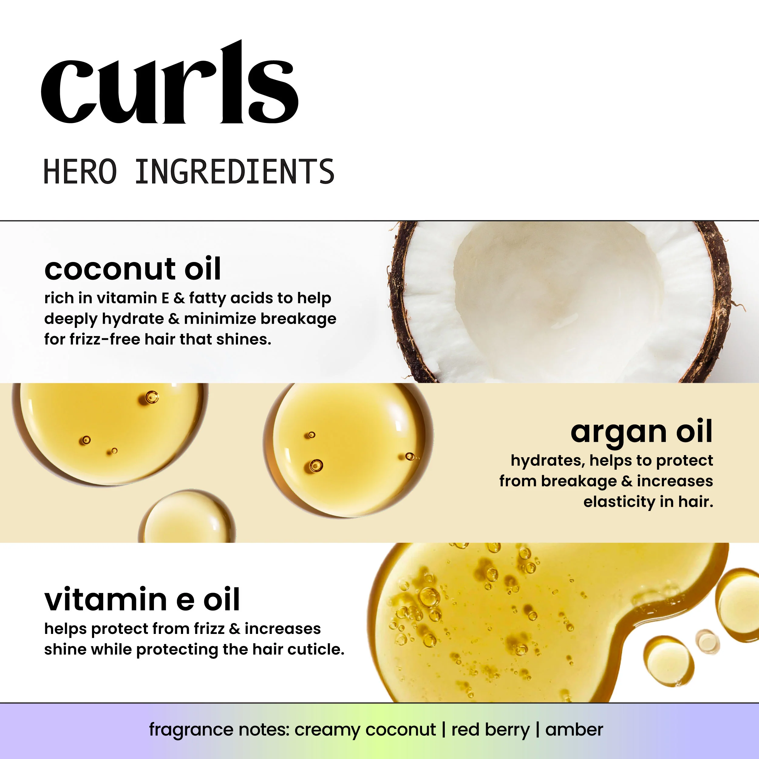 Curls + Coconut Oil, Argan Oil & Vitamin E Deep Conditioner - Image 5