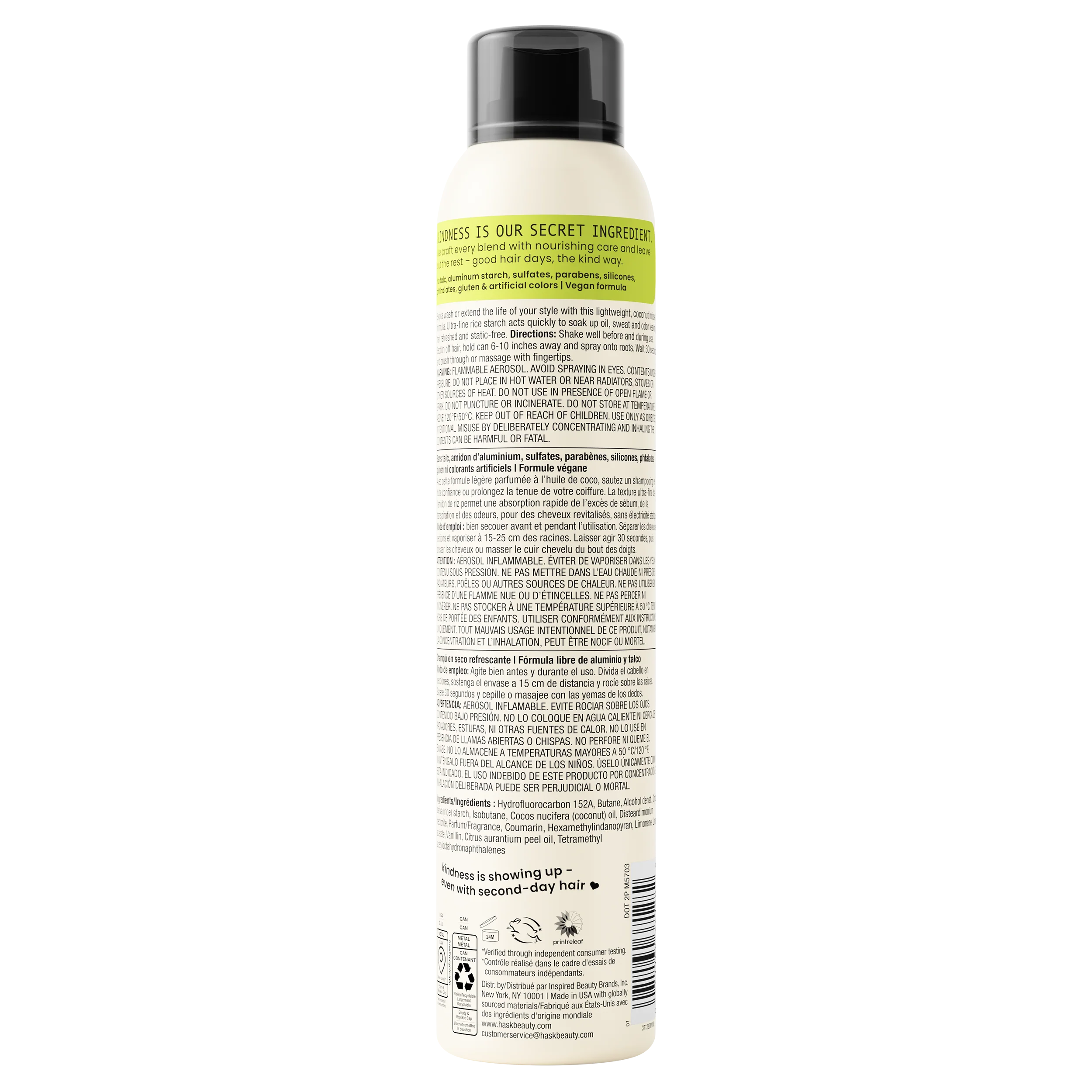 Refresh + Coconut Oil Dry Shampoo 4.3 oz - Image 9