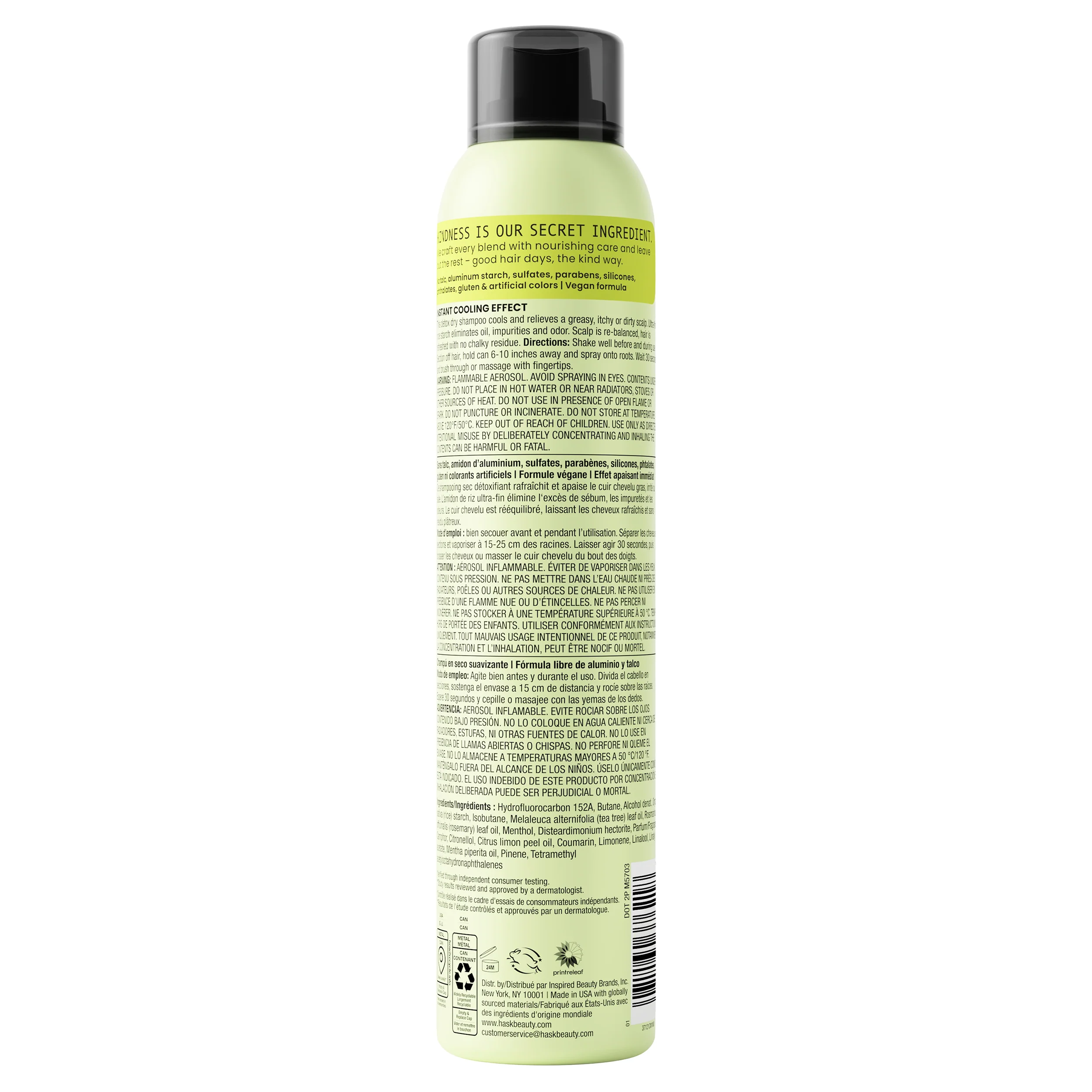 Soothe + Tea Tree Oil & Rosemary Dry Shampoo 8 oz - Image 9